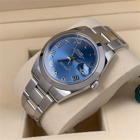 rolex azzurro grigio|2022 rolex datejust 41mm.